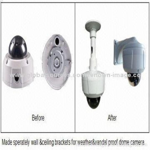 Dome camera housings with waterproof and vandal-proof functions, max IR distance of 50m